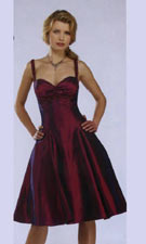 Dave & Johnny 3802 Burgundy Dress